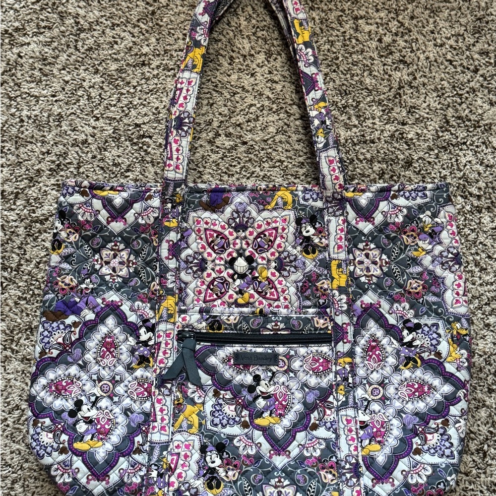 Vera Bradley “Mickey’s Sweet Treats” Multicolor Floral Large Tote